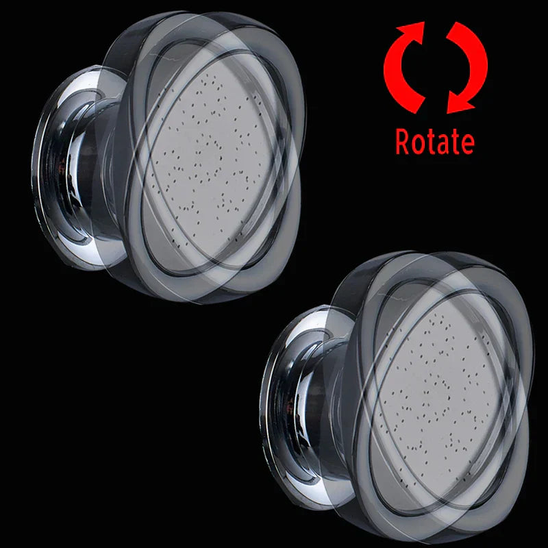 DecorBites™ LED Rain Shower System with Swivel Massage Jet and Bidet Sprayer