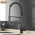 DecorBites™ Brushed Nickel Kitchen Faucet Pull Out Swivel Mixer Tap 1343A-S