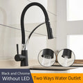 DecorBites™ Brushed Nickel Kitchen Sink Faucet LED Light Mixer Tap