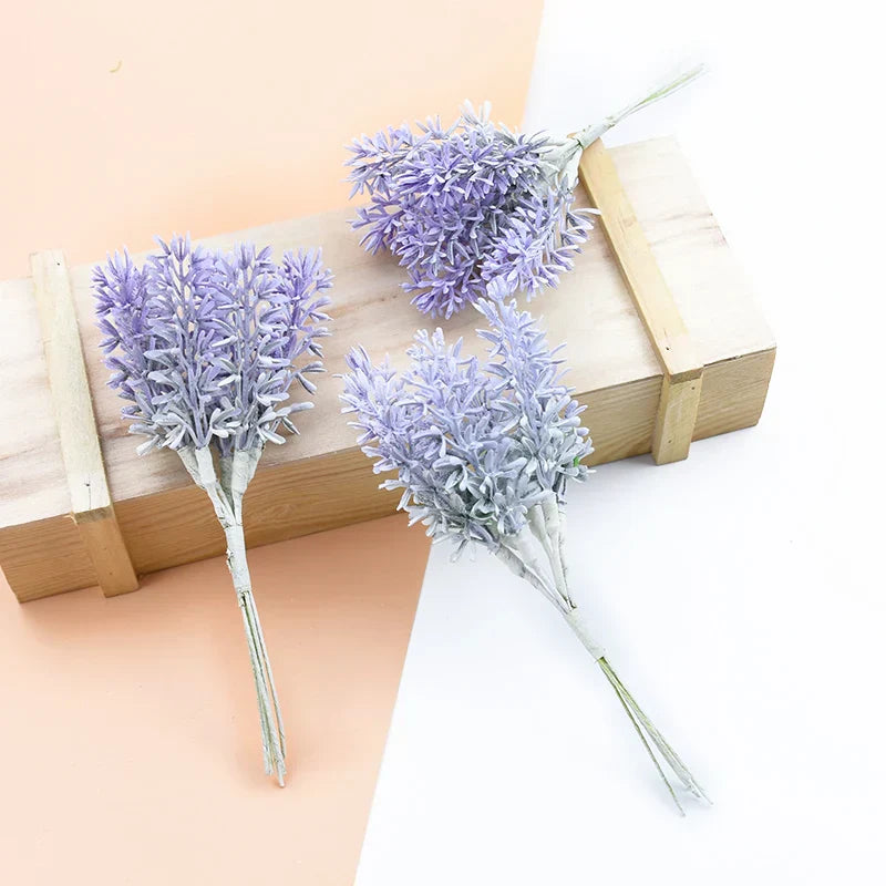 DecorBites™ Lavender Foam Wreaths Home Wedding Decor Silk Flowers Bouquet