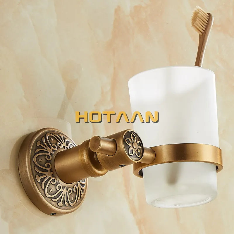 DecorBites™ Aluminium Single Tumbler Holder for Bathroom Accessories