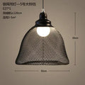 DecorBites™ Industrial Birdcage Chandelier: Retro Iron Net Hanging Lamp for Creative Home Lighting
