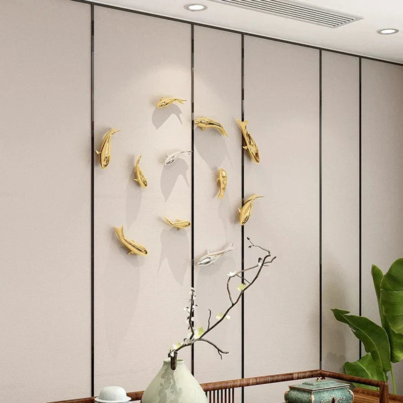 DecorBites™ Goldfish Resin Wall Hanging - Home Decor Room Aesthetic