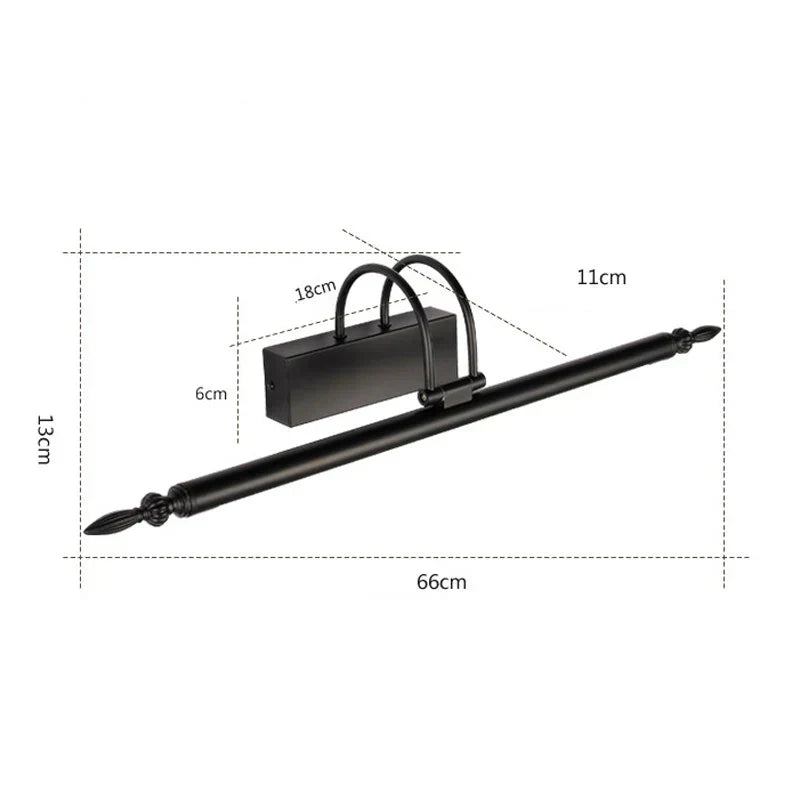 DecorBites™ 9W LED Mirror Lights 56cm Bathroom Wall Lamp Vanity Kit Sconce - Bronze/Sand Nickel/Black