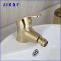 DecorBites™ Brushed Gold Basin Mixer Tap - Solid Brass Vessel Vanity Faucet