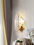 DecorBites™ Crystal Wall Lamp: Modern Sconce Light Fixture for Luxury Living Room, Bedroom, Hotel Hallway