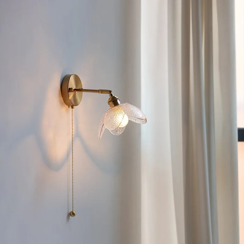 DecorBites™ Gray Glass LED Bathroom Mirror Sconce Wall Lamp Lighting