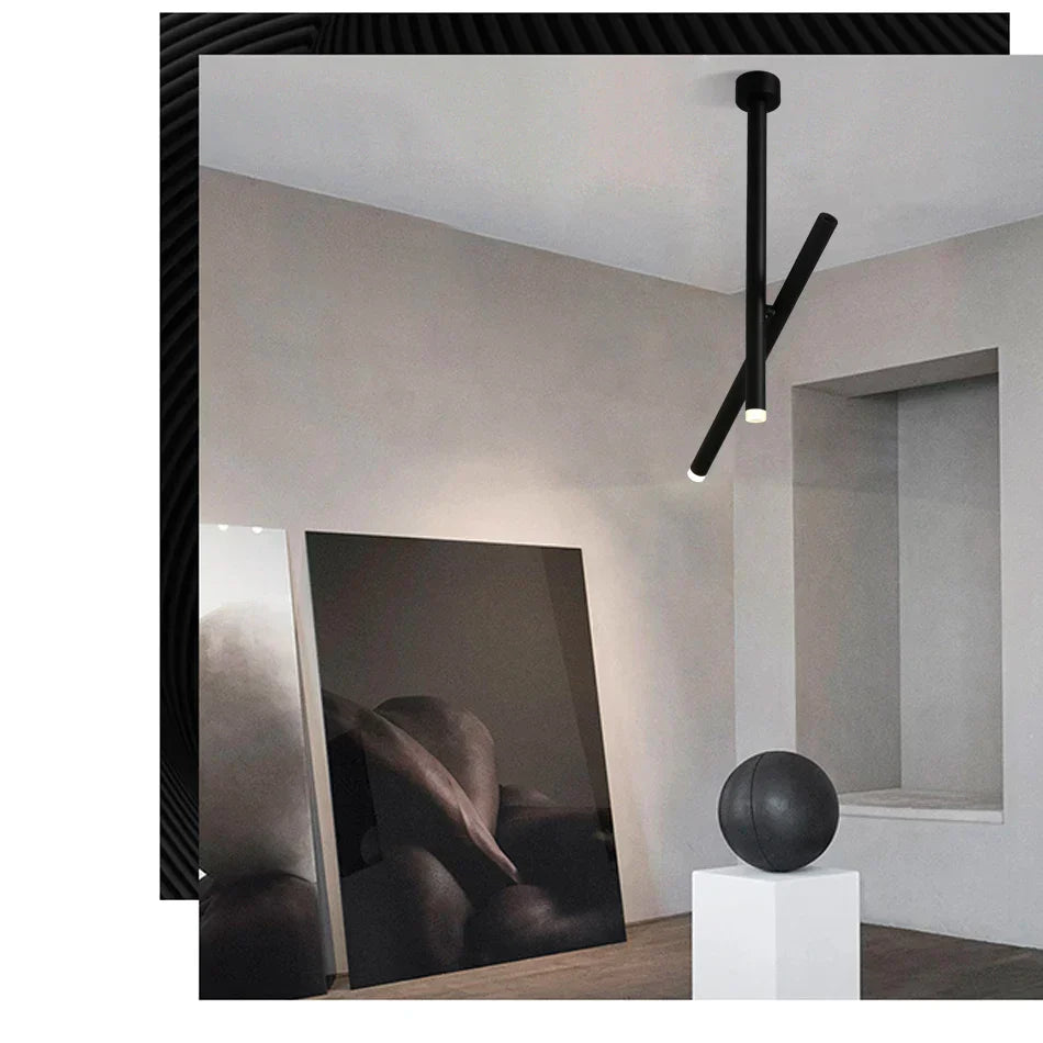 DecorBites™ LED Pendant Light: Adjustable Aluminum Ceiling Lamp for Living Room, Kitchen, Dining Room