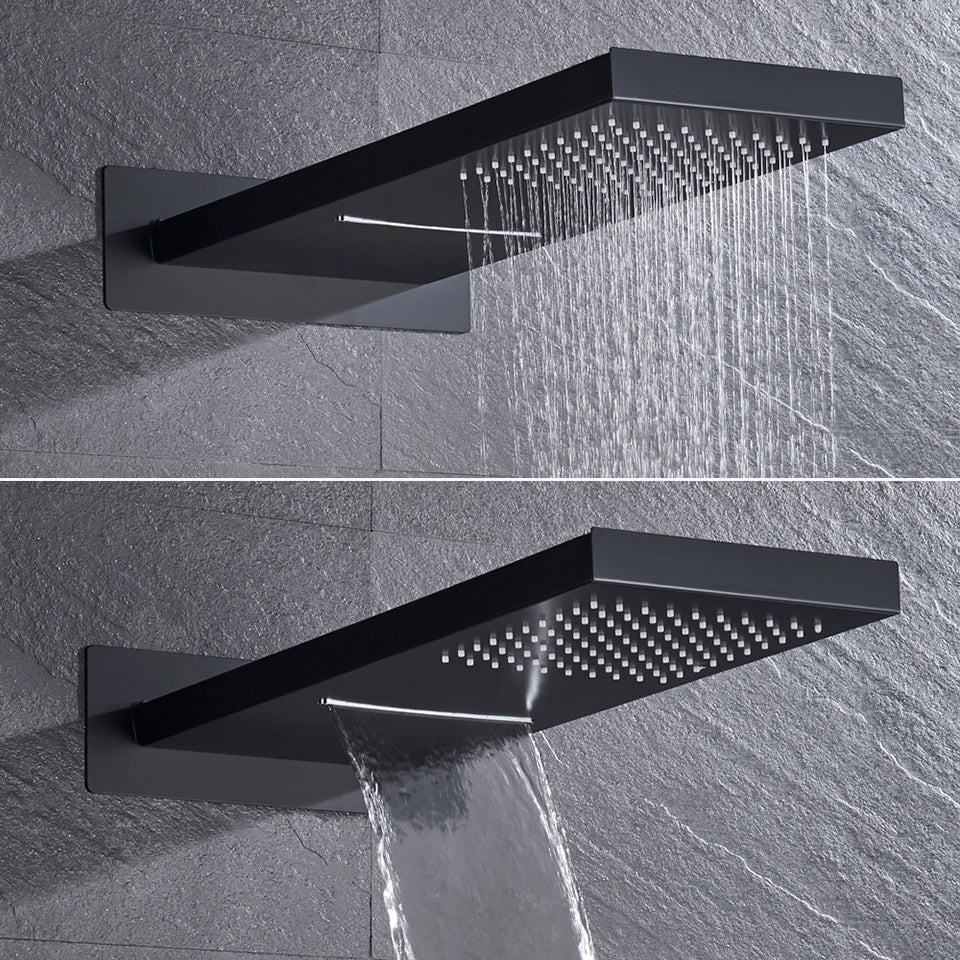 DecorBites™ Brass Shower Faucet Set with Handshower and Mixer Valve