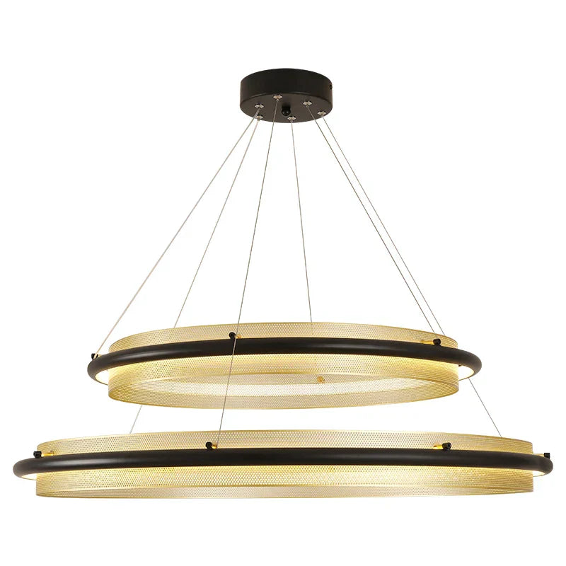 DecorBites™ Honeycomb Round Pendant Light: Modern Nordic Style for Living Room and Dining Room