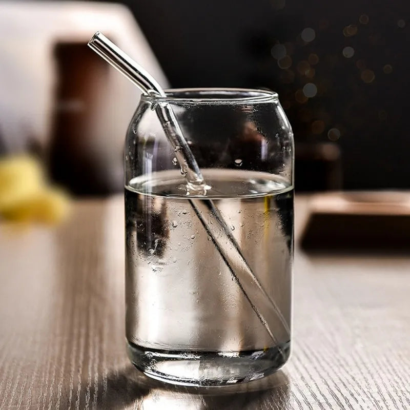 DecorBites™ Can Shape Beer Glass Cup 574ml - Borosilicate Glass Drinkware