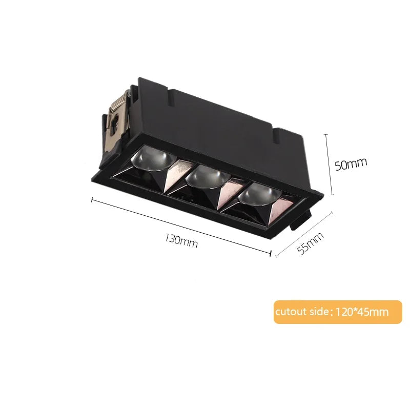 DecorBites™ 9W/15W CRI97 LED Recessed Spot Light for Living Room Bedroom, Flicker-free Downlight