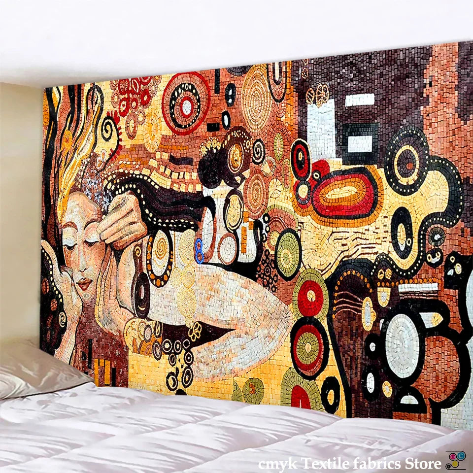 DecorBites™ Bohemian Mosaic Murals Tapestry Wall Hanging Beach Mat Yoga Mat Home Decor