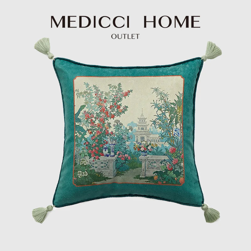 DecorBites™ American Luxe Retro Cushion Covers: Original Design Throw Pillow Case for Sofa