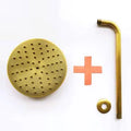 DecorBites™ 8" Copper Round OverHead Rain Shower Head in Antique Brass Finish