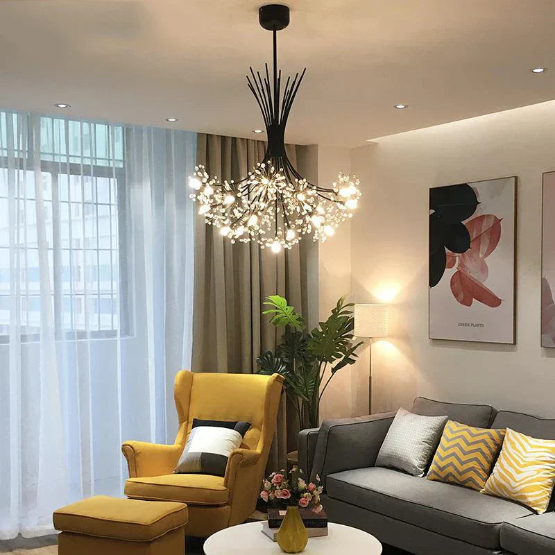 DecorBites™ Crystal Flower Pendant Chandelier with G4 Socket