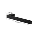 DecorBites™ Black Matte Stainless Steel Bathroom Hardware Set: Paper Holder, Toothbrush Holder, Towel Bar & Accessories