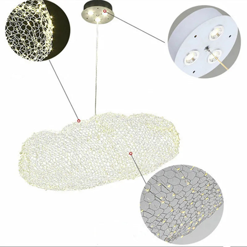 DecorBites™ Cloud Light: Nordic Design Floating Lamp for Bedroom, Hotel, Restaurant, Bar