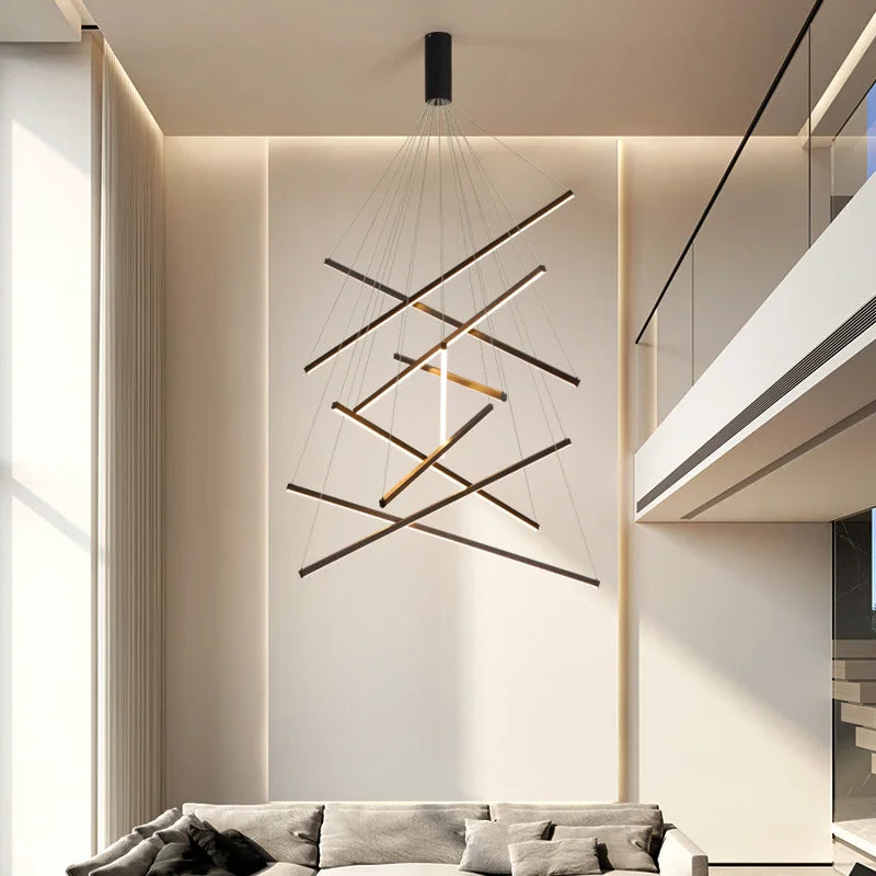 DecorBites™ LED Nordic Chandelier: Modern Pendant Light for Living, Dining, and Bedroom