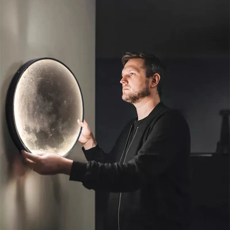 DecorBites™ LED Moon Wall Lamp: Modern Nordic Bedroom Decor Lighting