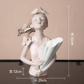 DecorBites™ Butterfly Girl Resin Figure Modern Home Decor Statue Objects