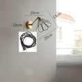 DecorBites™ Green Glass LED Wall Lights with Pull Chain Switch, Copper Finish