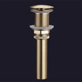 DecorBites™ Brushed Gold Brass Widespread Bathroom Faucet 2 Handle Basin Tap