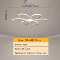 DecorBites™ LED Ceiling Lights for Home Decor, White/Black Body, Living Room Bedroom Fixture