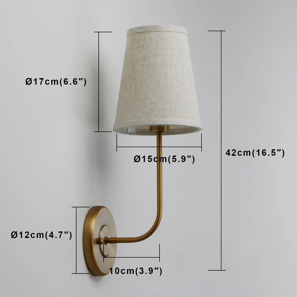 DecorBites™ Industrial Flared Funnel Wall Lamp Set: Classic Country Style, Bedroom Reading Light