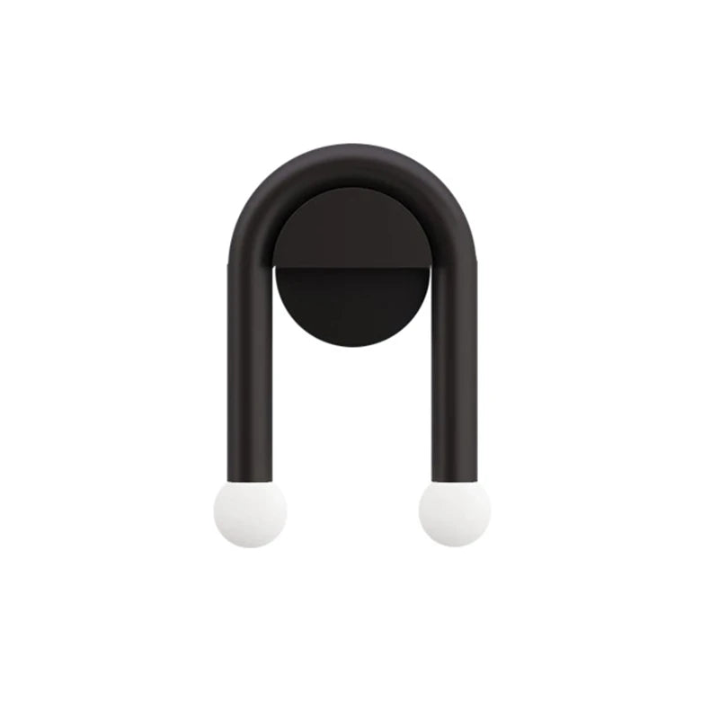 DecorBites™ Black LED Wall Lamp: Modern Nordic Indoor Sconces for Living Bedroom Bathroom