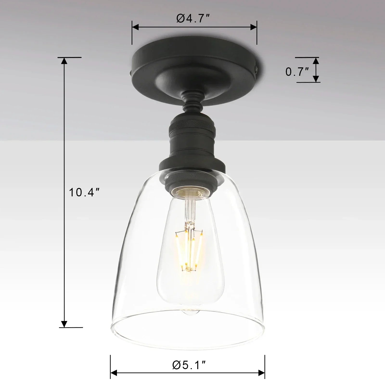 DecorBites™ Loft Bar Pendant Light Fixture for Kitchen Living Dining Bedroom Bathroom