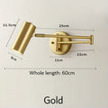 DecorBites™ Adjustable Long Arm Wall Lamp for Bedside Reading & Office Decor