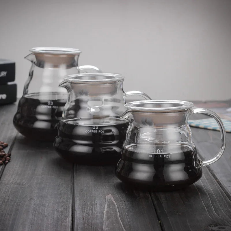 DecorBites™ Cloud Glass Coffee Kettle 800ml