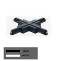 DecorBites™ 1m Black White Aluminum 2-Wire Connector Track Rail Spotlight Fitting