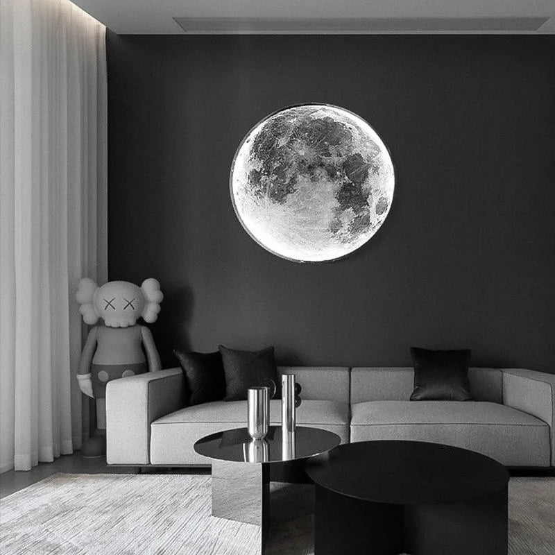 DecorBites™ LED Moon Wall Lamp: Modern Nordic Bedroom Decor Lighting