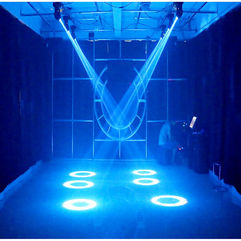 DecorBites™ 75W LED Spot Moving Head DJ Beam Light with Gobo & Color Wheel