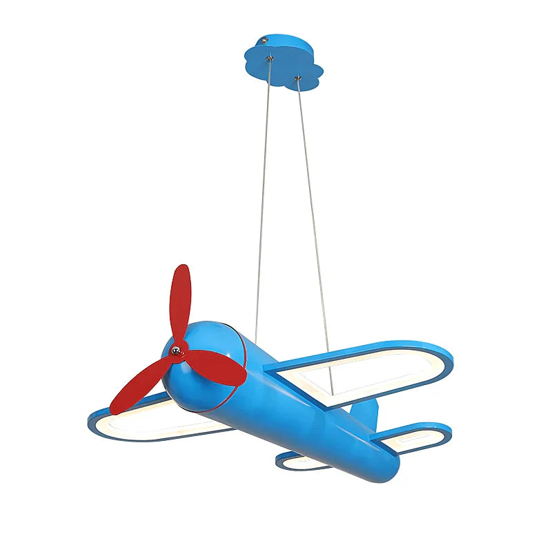 DecorBites™ Cartoon Airplane Kids Room Chandelier - Creative Boys Bedroom Pendant Light