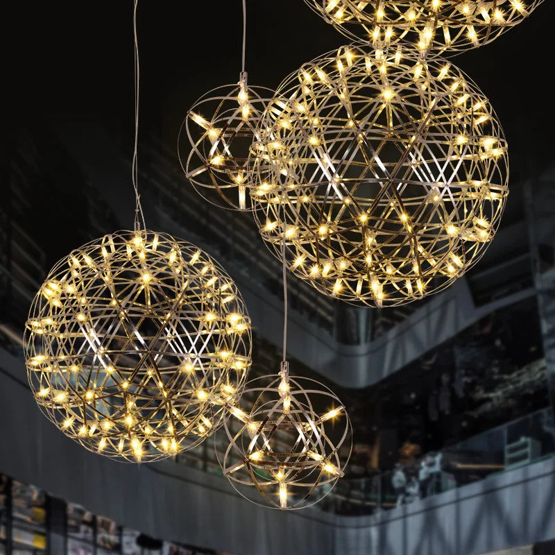 DecorBites™ Golden Led Pendant Light for Kitchen Living Room Decor