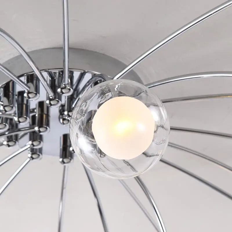 DecorBites™ LED Glass Chandelier for Modern Home Decor
