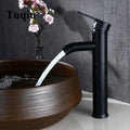 DecorBites™ Black Single Handle Luxury Bathroom Faucet Switch Mixer Taps for Wash Basin