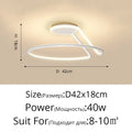 DecorBites™ Aluminum LED Chandelier: Modern Minimalist Bedroom Kitchen Lighting Fixtures