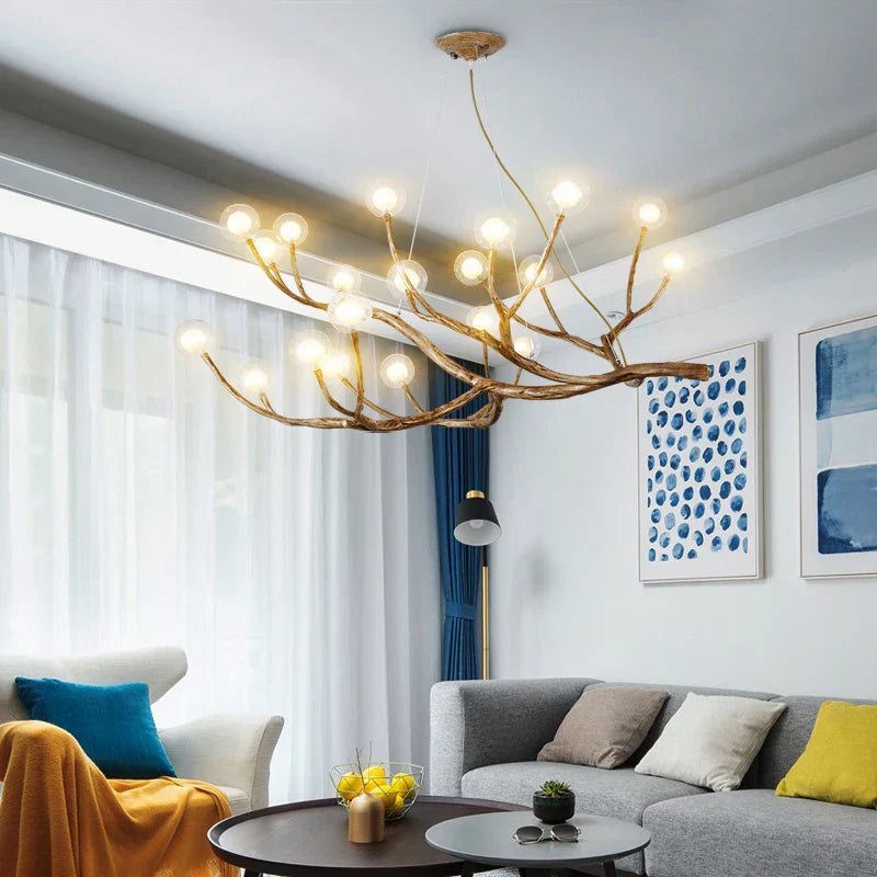 DecorBites™ LED Glass Bubble Chandelier for Restaurant Bedroom LOFT Pendant Lighting