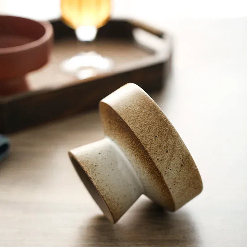 DecorBites™ Handmade Retro Floral Ceramic Snack Bowl - Eco-Friendly Porcelain Bowl