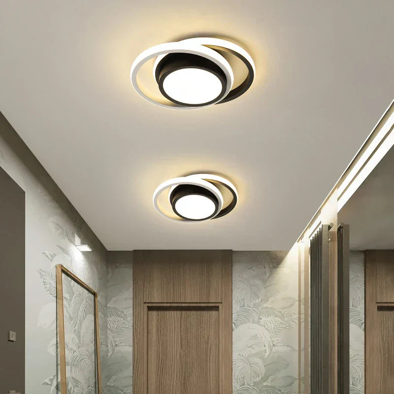 DecorBites™ LED Chandelier Black White Ceiling Lights