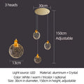 DecorBites™ Attic Crystal Chandelier for Living Room Dining Room Stair Lamp