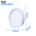 DecorBites™ LED Ceiling Light: Modern Ultra-thin Panel, 6-48W, Surface Mounted for Living Room