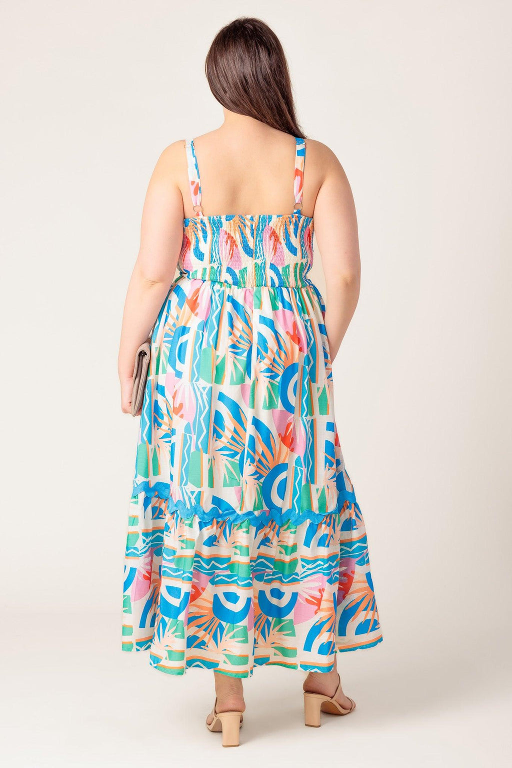 A HEAD START WOVEN MIDI DRESS