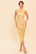 LIVING IN WONDERLAND WOVEN MAXI DRESS