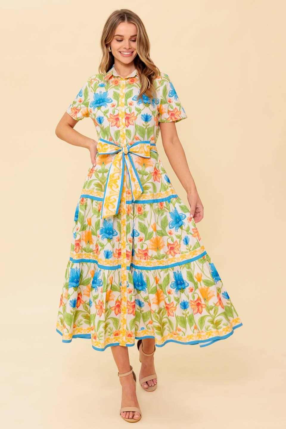 FOR THE MOMENT IVORY WOVEN MIDI DRESS