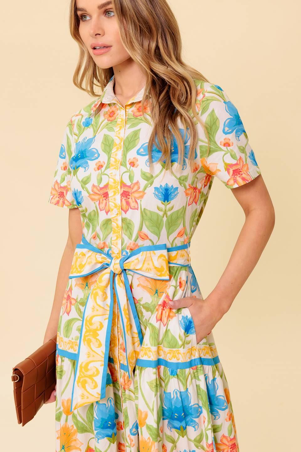 FOR THE MOMENT IVORY WOVEN MIDI DRESS